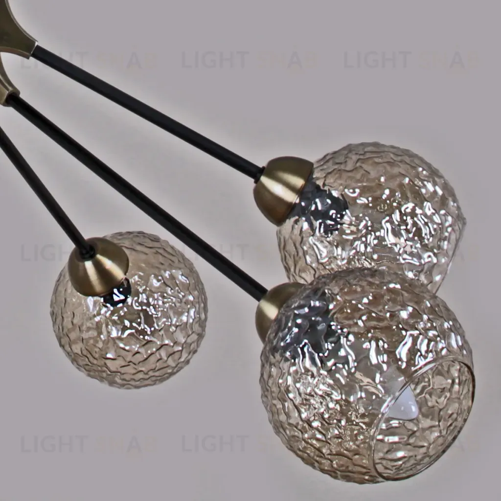 Люстра на штанге Illumico IL0264-6CSQ-79 BK AB IL0264-6CSQ-79 BK AB