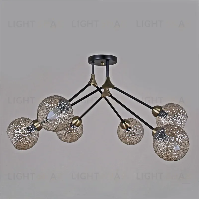 Люстра на штанге Illumico IL0264-6CSQ-79 BK AB IL0264-6CSQ-79 BK AB