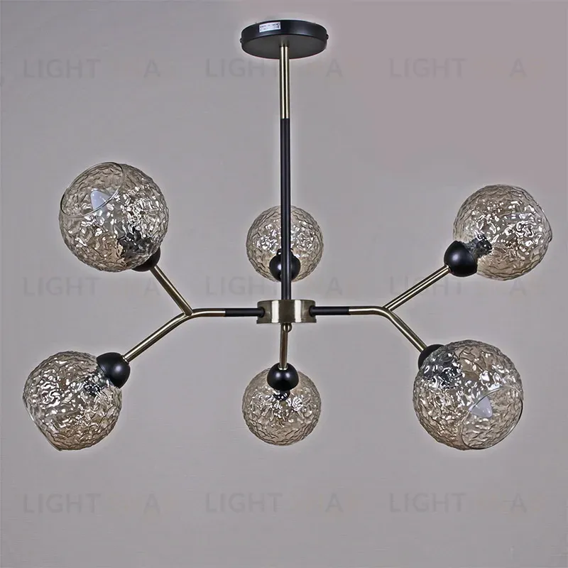 Люстра на штанге Illumico IL0268-6PSQ-79 BK AB IL0268-6PSQ-79 BK AB