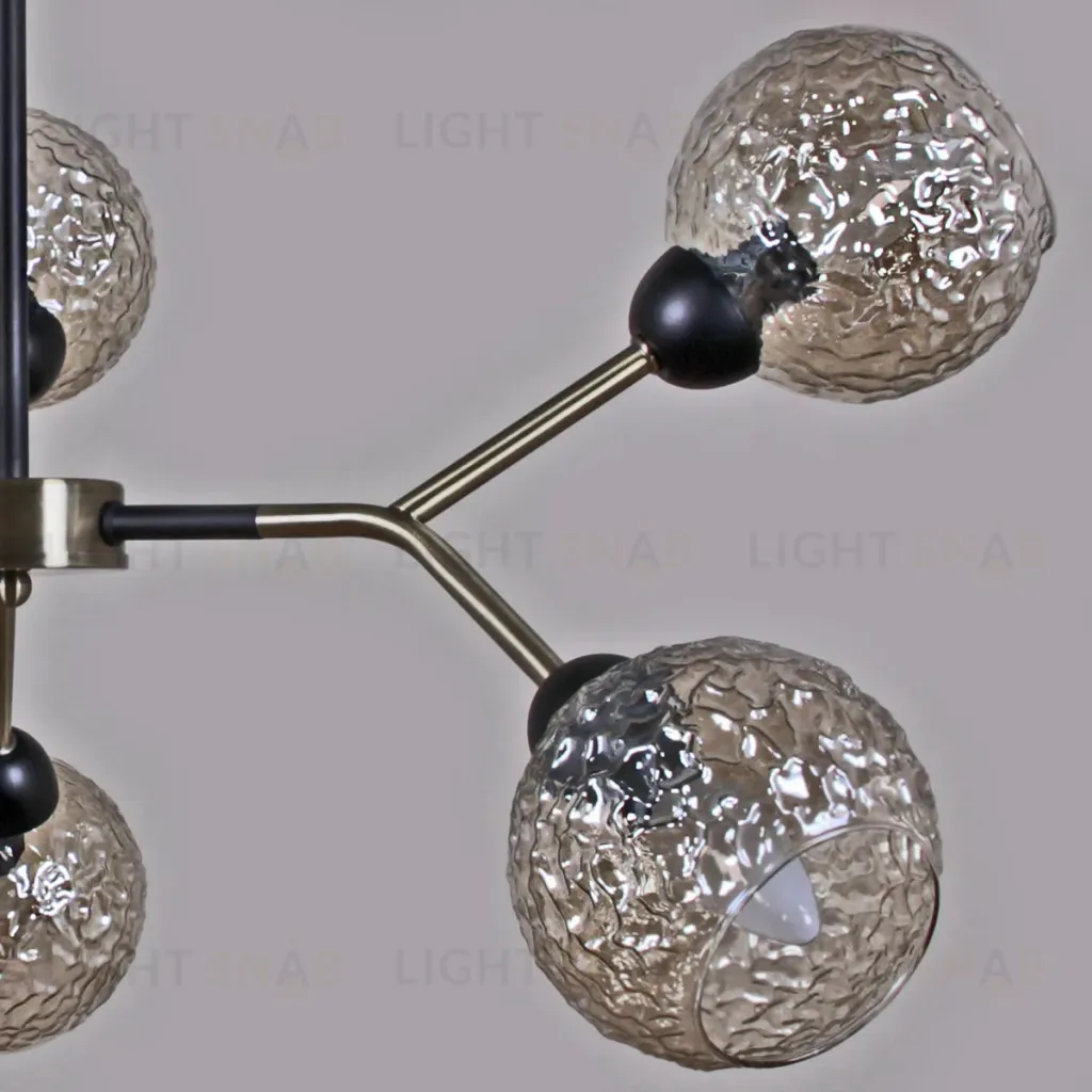 Люстра на штанге Illumico IL0268-6PSQ-79 BK AB IL0268-6PSQ-79 BK AB