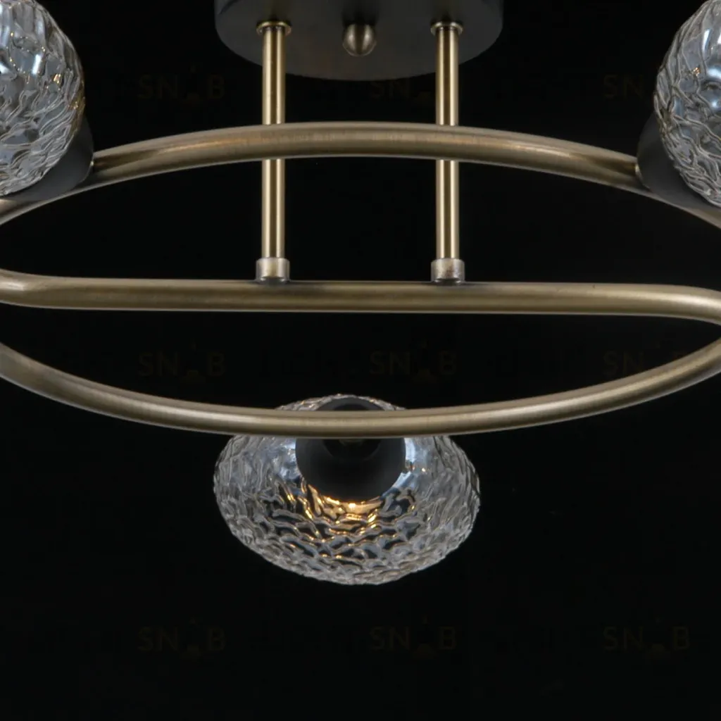 Люстра на штанге Illumico IL0300-5CSQ-79 BK AB IL0300-5CSQ-79 BK AB