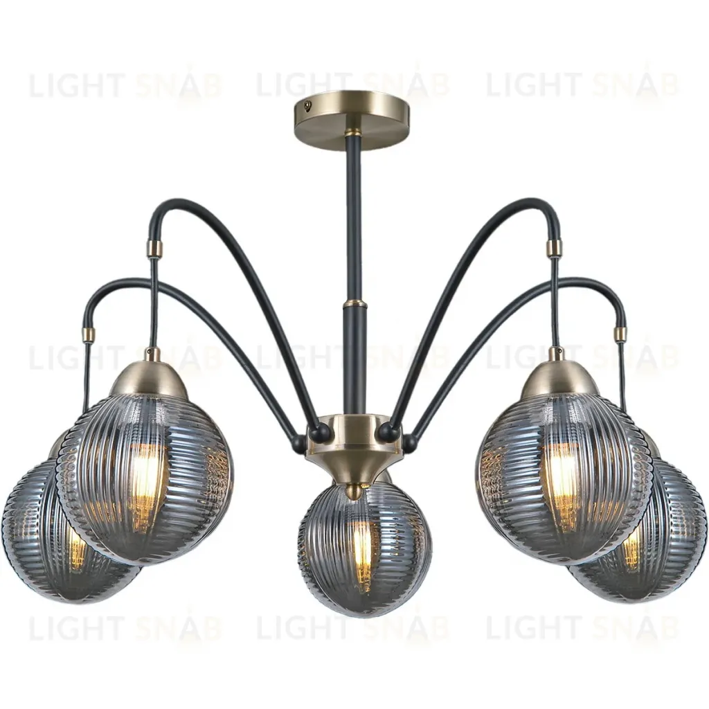 Люстра на штанге Illumico IL0433-5PSQ-79 BK AB IL0433-5PSQ-79 BK AB