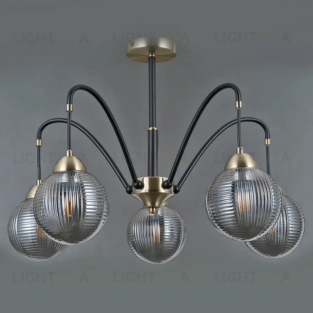 Люстра на штанге Illumico IL0433-5PSQ-79 BK AB IL0433-5PSQ-79 BK AB
