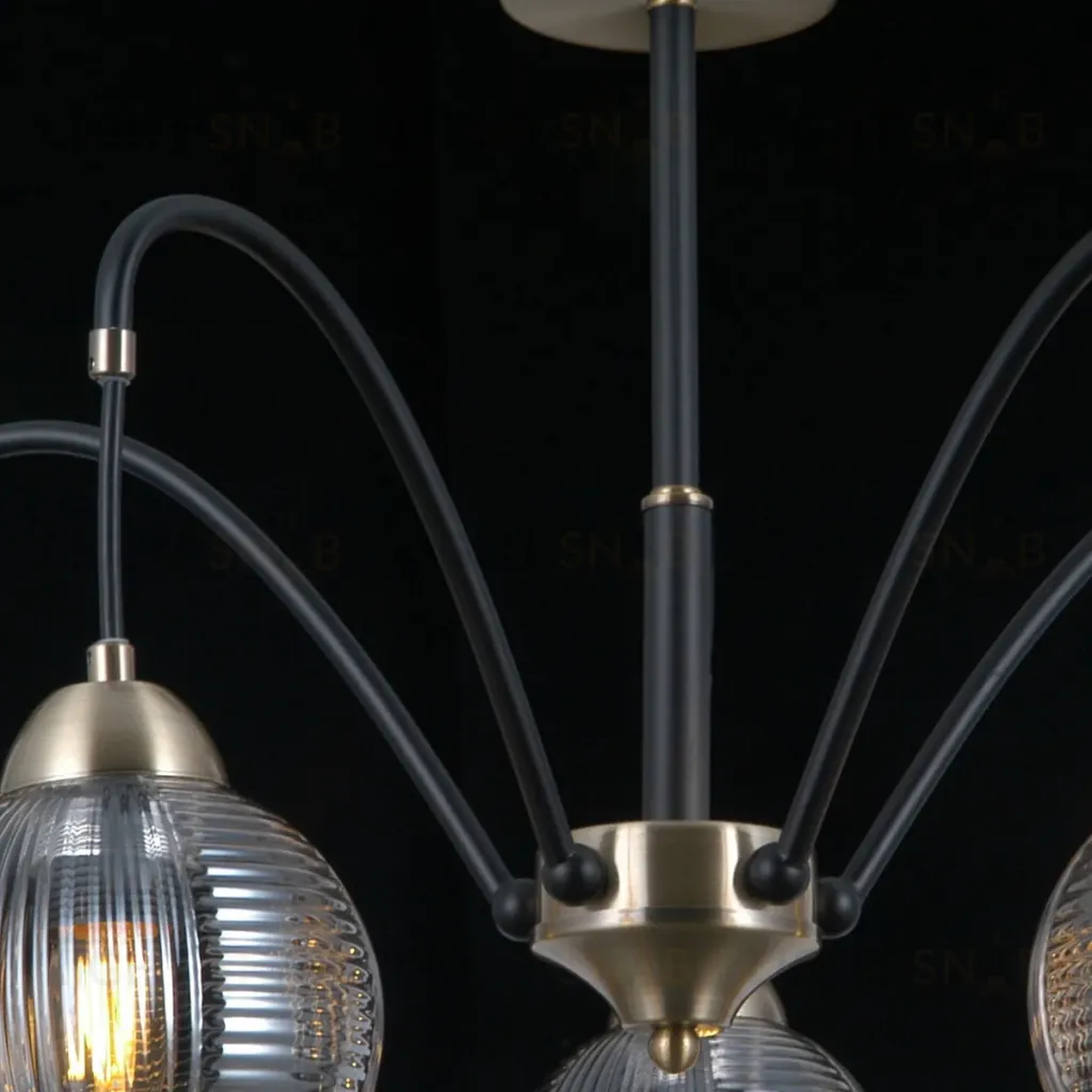 Люстра на штанге Illumico IL0433-5PSQ-79 BK AB IL0433-5PSQ-79 BK AB