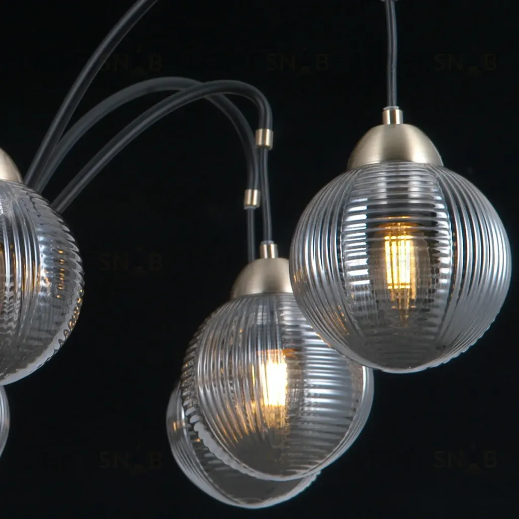 Люстра на штанге Illumico IL0433-8PSQ-79 BK AB IL0433-8PSQ-79 BK AB
