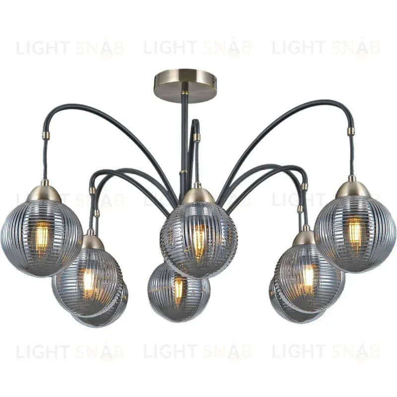 Люстра на штанге Illumico IL0433-8PSQ-79 BK AB IL0433-8PSQ-79 BK AB