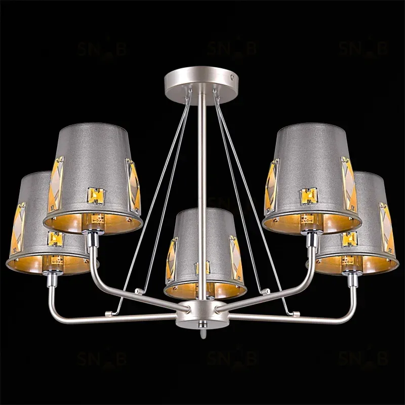 Люстра на штанге Illumico IL9407-5PSQ-29 CHS CR IL9407-5PSQ-29 CHS CR