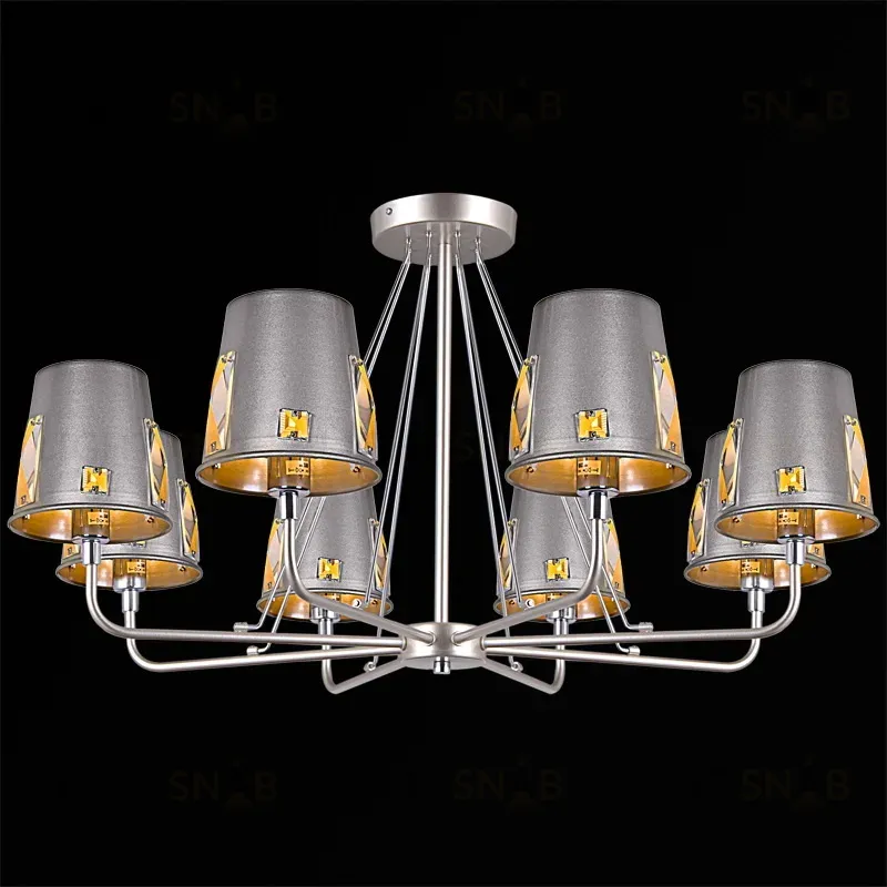 Люстра на штанге Illumico IL9407-8PSQ-29 CHS CR IL9407-8PSQ-29 CHS CR