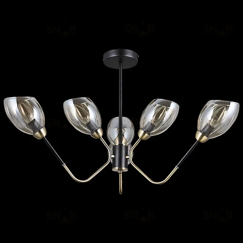 Люстра на штанге Illumico IL9960-6CSQ-79 BK AB IL9960-6CSQ-79 BK AB