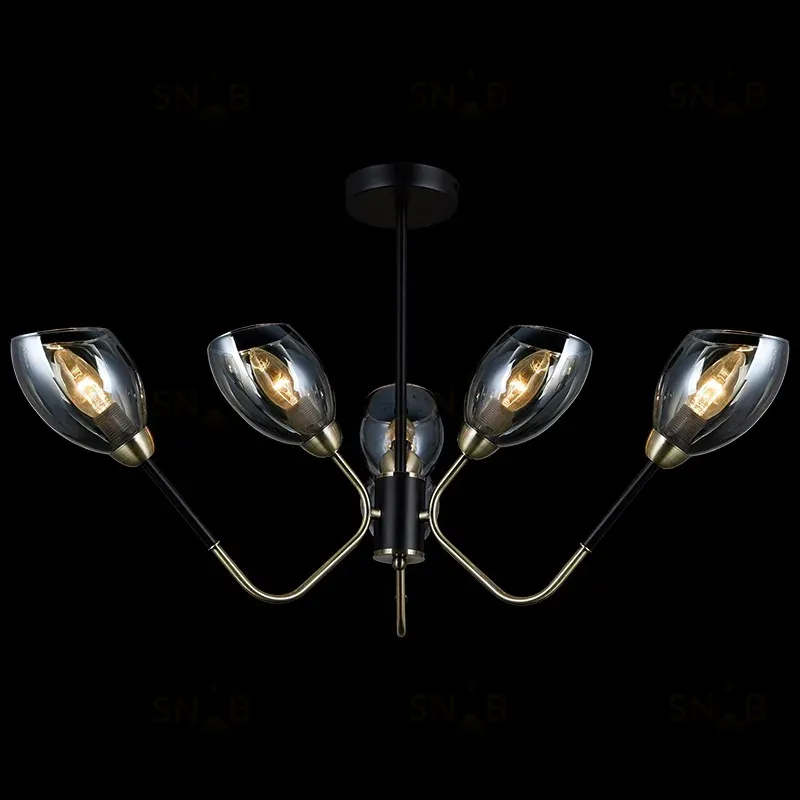 Люстра на штанге Illumico IL9960-6CSQ-79 BK AB IL9960-6CSQ-79 BK AB
