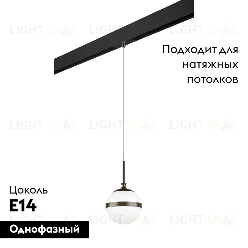 Трековый светильник Lightstar Globo PRO813117 (813117+595007) PRO813117