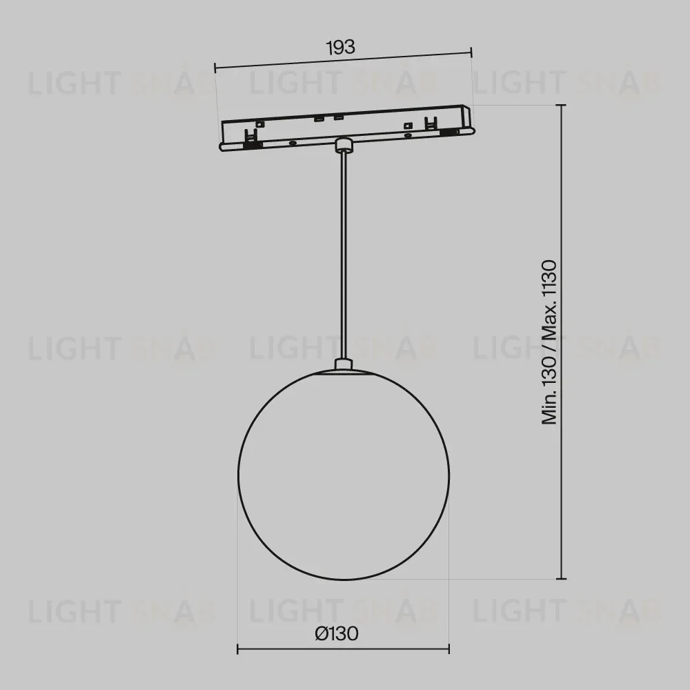 Трековый подвесной светильник Maytoni Luna TR039-4-5W3K-WW-DS TR039-4-5W3K-WW-DS