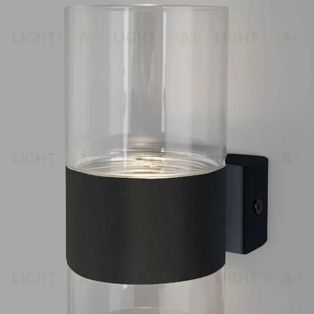 Настенный светильник Eurosvet Watford 40021/1 LED черный/прозрачный a062086 40021/1 LED черный/прозрачный