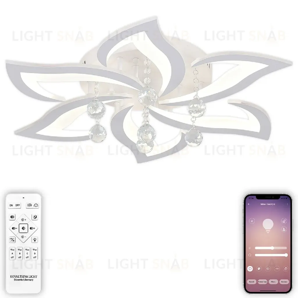 Потолочная светодиодная люстра Natali Kovaltseva Olimp LED LAMPS 81238 LED LAMPS 81238