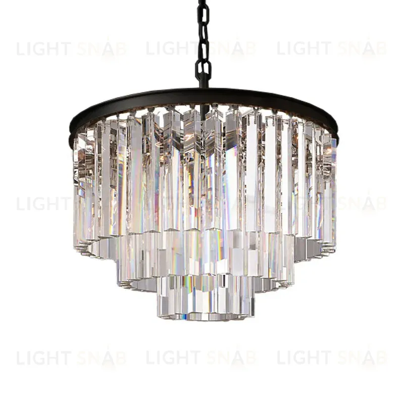 Подвесная люстра Delight Collection 1920s Odeon KR0387P-6 black/clear KR0387P-6 black/clear