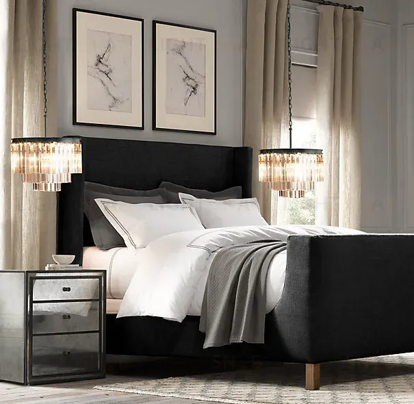 Подвесная люстра Delight Collection 1920s Odeon KR0387P-6 black/clear KR0387P-6 black/clear