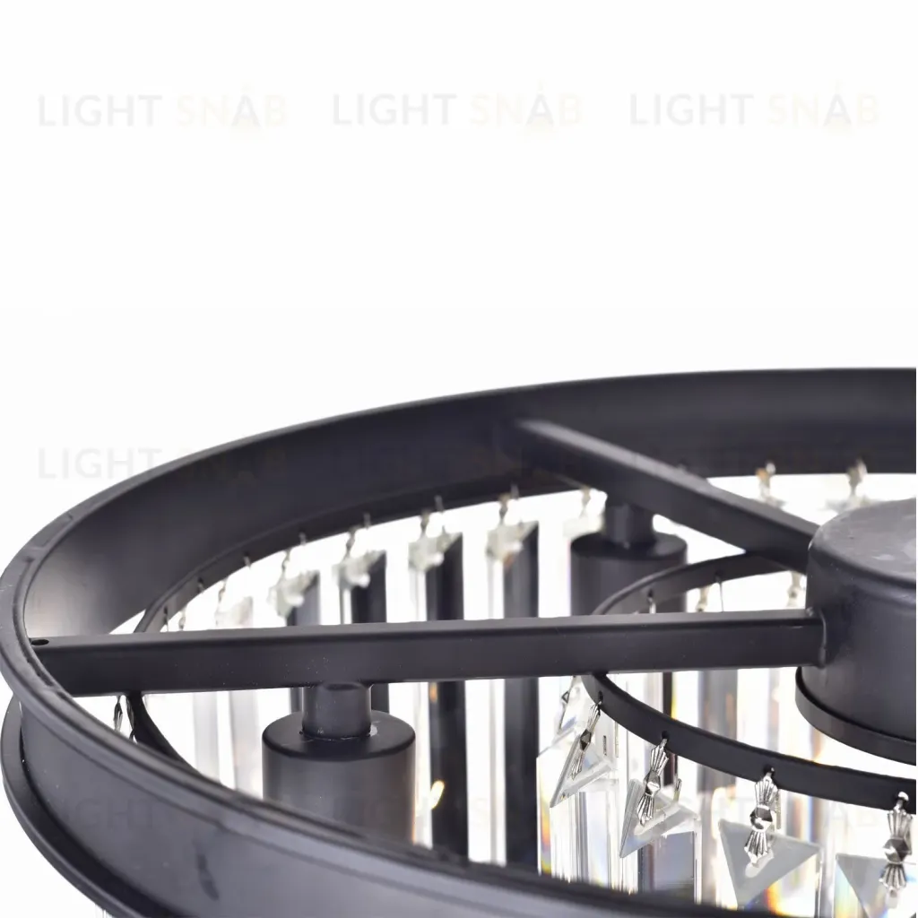 Подвесная люстра Delight Collection 1920s Odeon KR0387P-6 black/clear KR0387P-6 black/clear