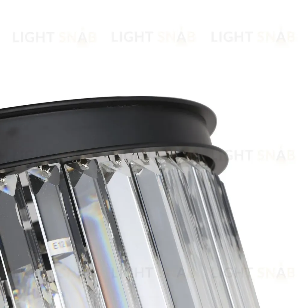 Подвесная люстра Delight Collection 1920s Odeon KR0387P-6 black/clear KR0387P-6 black/clear