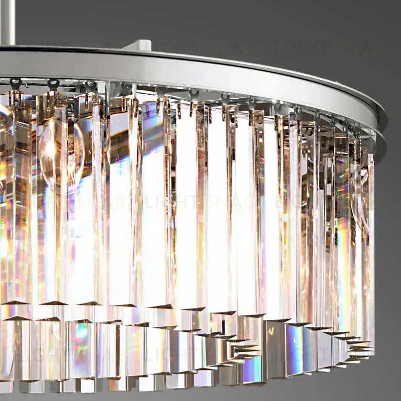 Подвесная люстра Delight Collection 1920s Odeon KR0387P-10B chrome/clear KR0387P-10B chrome/clear