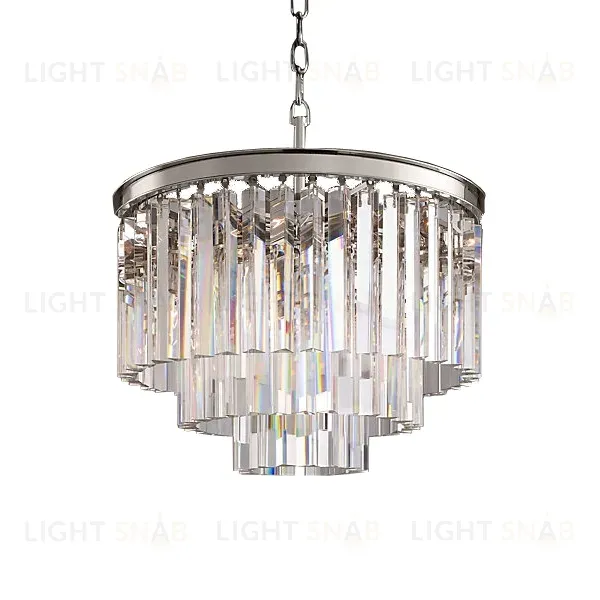 Подвесная люстра Delight Collection 1920s Odeon KR0387P-6 chrome/clear KR0387P-6 chrome/clear