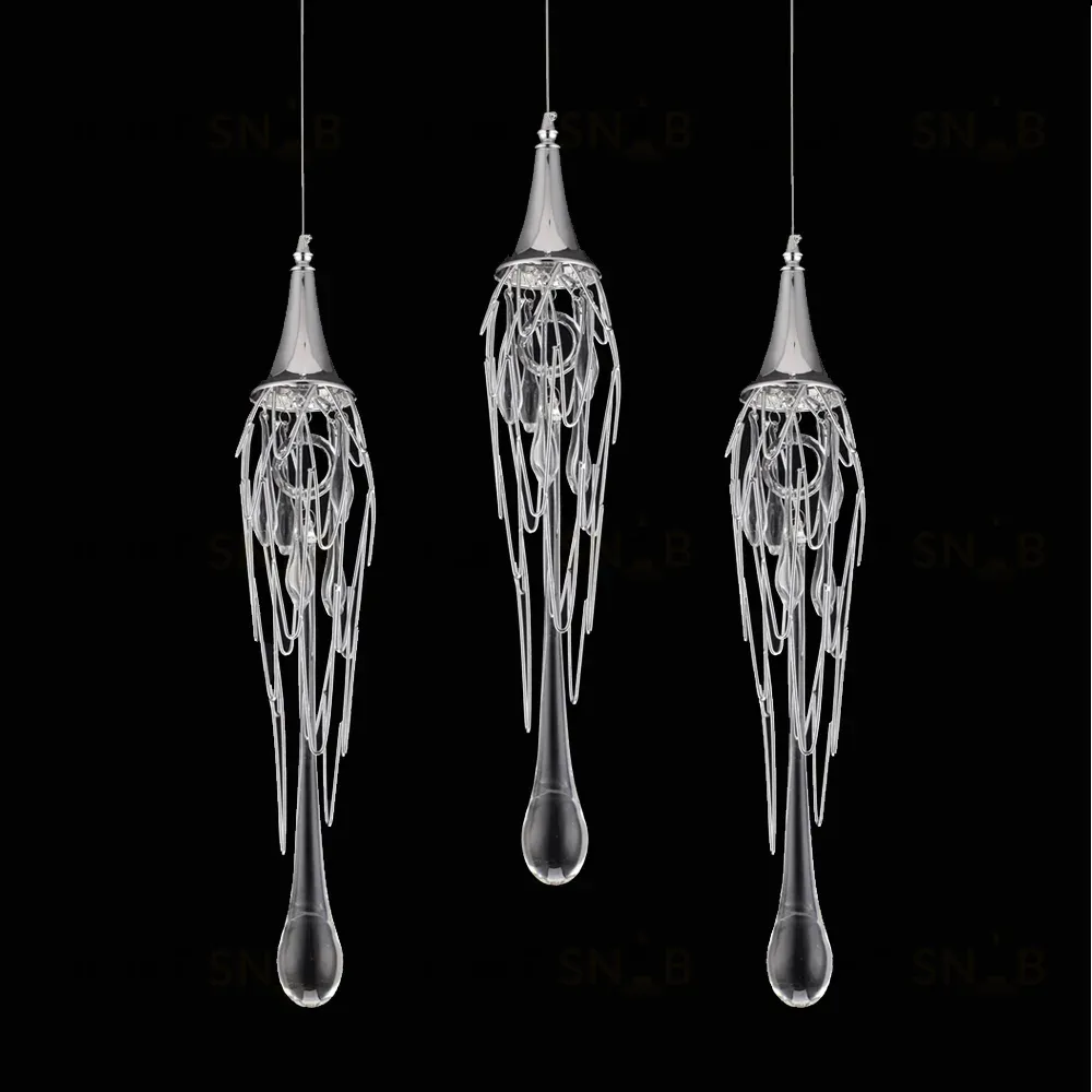 Подвесной светильник Delight Collection Goddess Tears P68009L-3 chrome P68009L-3 chrome