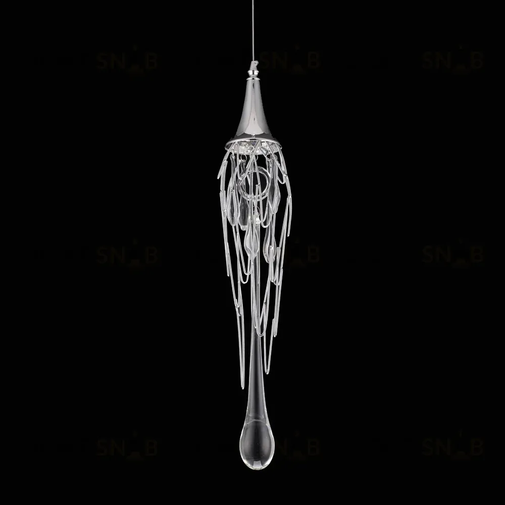 Подвесной светильник Delight Collection Goddess Tears P68009S-1H chrome P68009S-1H chrome