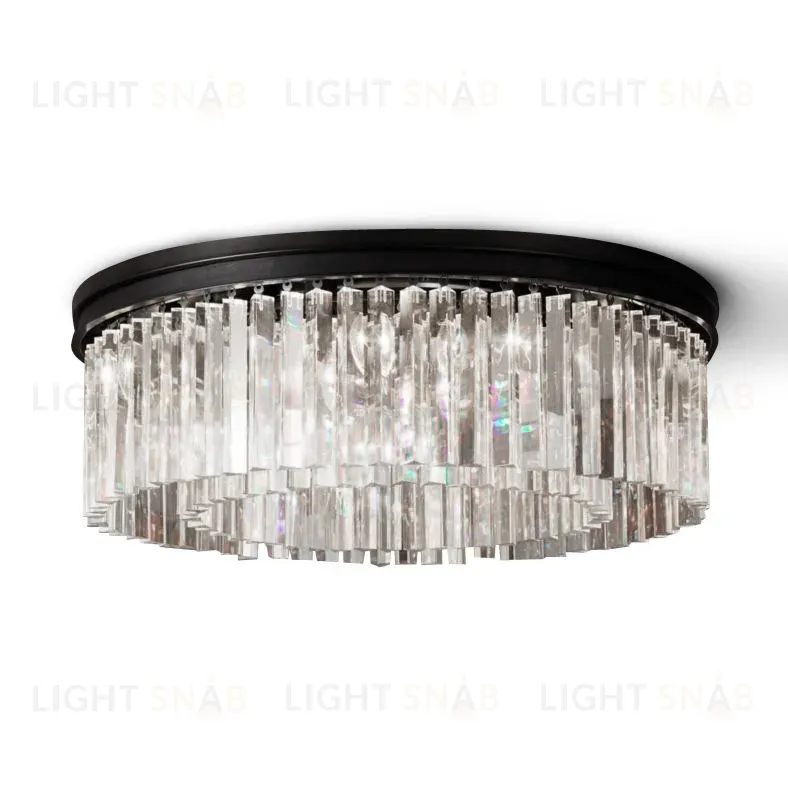 Потолочная люстра Delight Collection 1920s Odeon KR0387C-10B/P black/clear KR0387C-10B/P black/clear