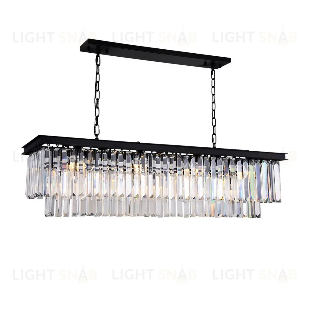 Подвесная люстра Delight Collection 1920s Odeon KR0387P-10C/P black/clear KR0387P-10C/P black/clear