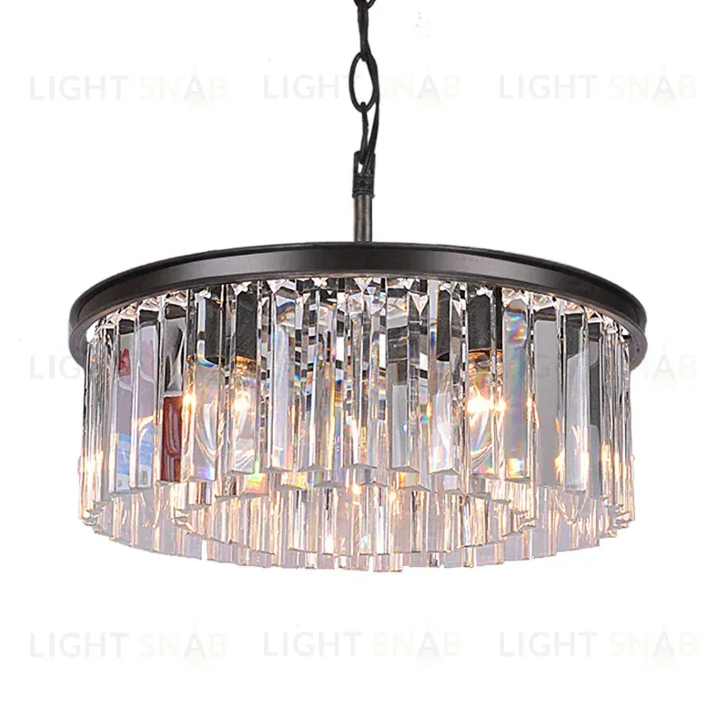 Подвесная люстра Delight Collection 1920s Odeon KR0387P-6B/P black/clear KR0387P-6B/P black/clear