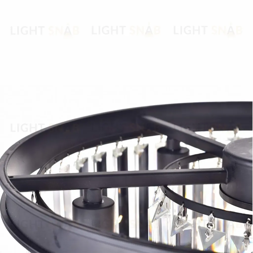 Подвесная люстра Delight Collection 1920s Odeon KR0387P-6B/P black/clear KR0387P-6B/P black/clear