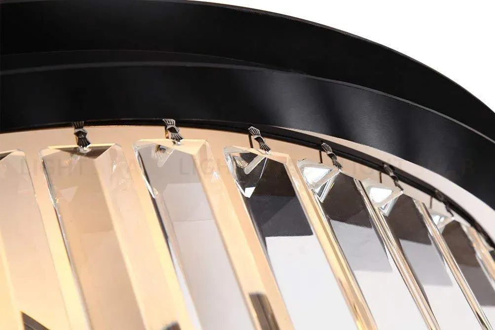 Подвесная люстра Delight Collection 1920s Odeon KR0387P-6B/P black/clear KR0387P-6B/P black/clear
