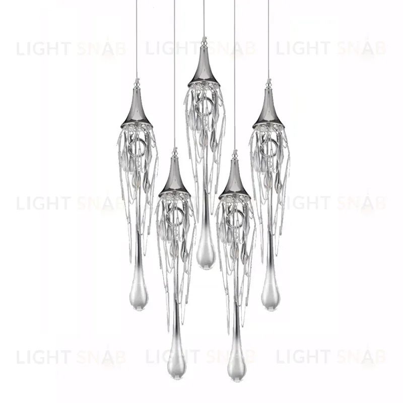 Подвесной светильник Delight Collection Goddess Tears P68009L-5/R chrome P68009L-5/R chrome