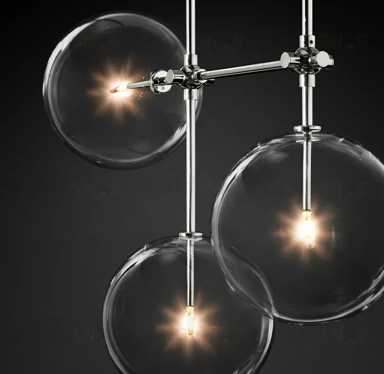 Потолочный светильник Delight Collection Globe Mobile KG0835P-7A chrome KG0835P-7A chrome