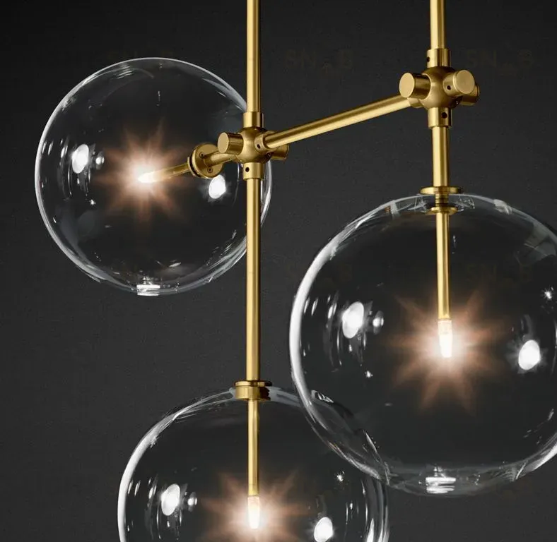 Потолочный светильник Delight Collection Globe Mobile KG0835P-7A brass KG0835P-7A brass