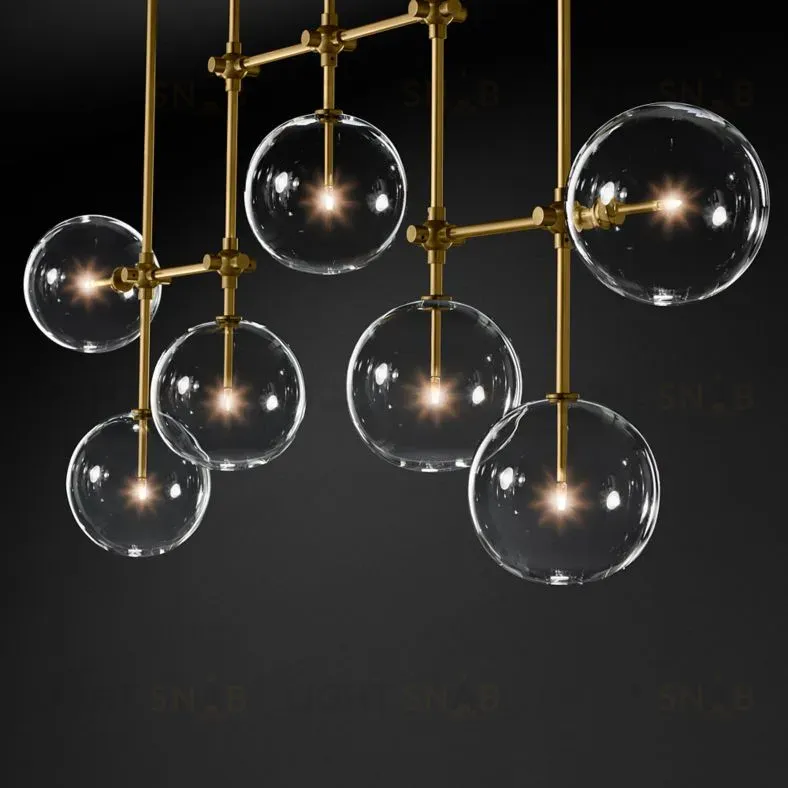 Потолочный светильник Delight Collection Globe Mobile KG0835P-7A brass KG0835P-7A brass