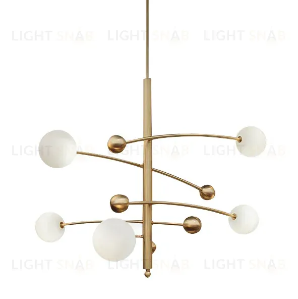 Люстра на штанге Delight Collection Globe Mobile 10215P/5 brass 10215P/5 brass