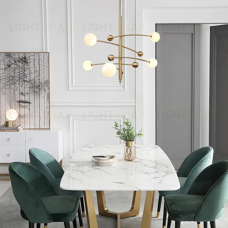 Люстра на штанге Delight Collection Globe Mobile 10215P/5 brass 10215P/5 brass