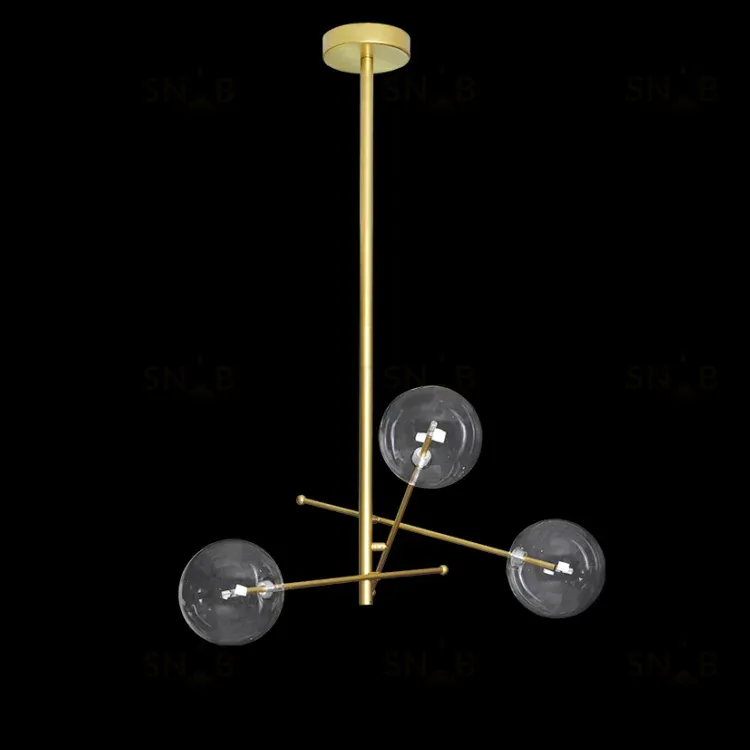 Люстра на штанге Delight Collection Globe Mobile 9307P-3A gold 9307P-3A gold