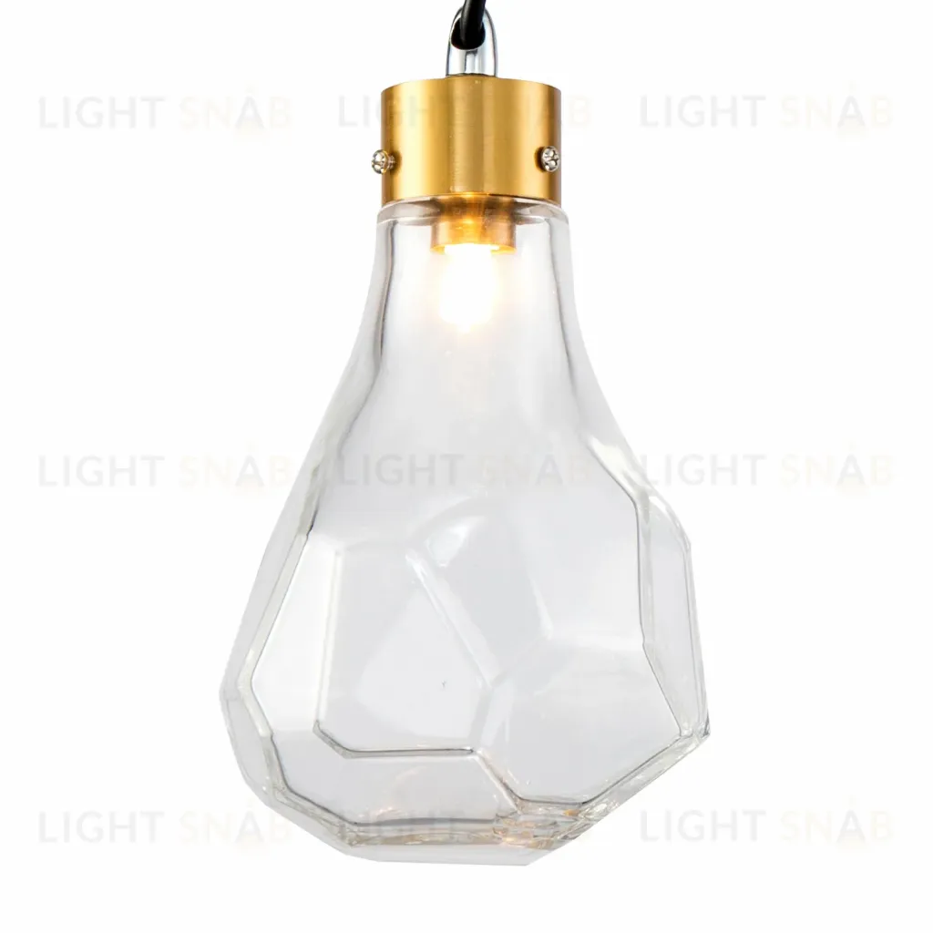 Подвесной светильник Delight Collection KR1197 KR1197P-1 brass/clear KR1197P-1 brass/clear