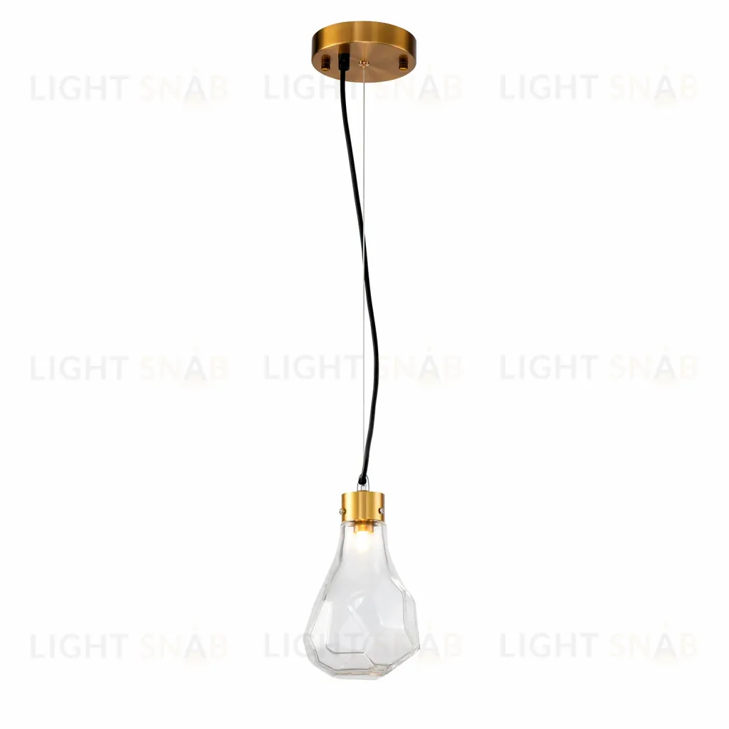 Подвесной светильник Delight Collection KR1197 KR1197P-1 brass/clear KR1197P-1 brass/clear
