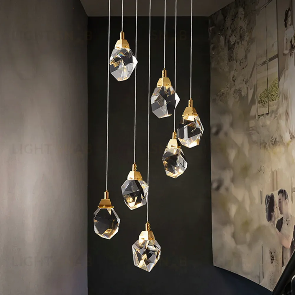 Подвесной светильник Delight Collection Crystal rock MD-020B-7 gold MD-020B-7 gold