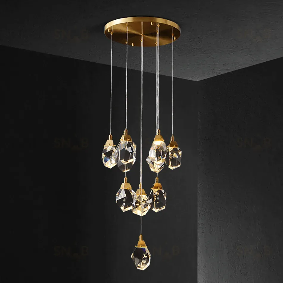 Подвесной светильник Delight Collection Crystal rock MD-020B-11 gold MD-020B-11 gold