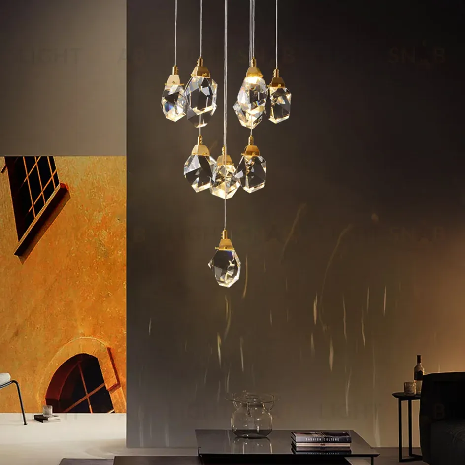 Подвесной светильник Delight Collection Crystal rock MD-020B-11 gold MD-020B-11 gold