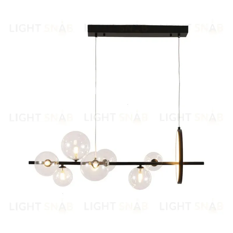 Подвесная люстра Delight Collection Art Deco Bubble KG1233P-7 black/clear KG1233P-7 black/clear
