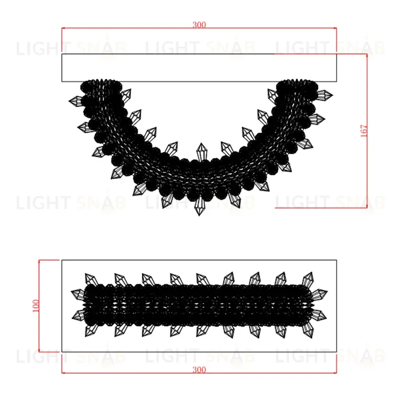 Настенный светильник Delight Collection MD-012 MD-0120B-wall chrome MD-0120B-wall chrome