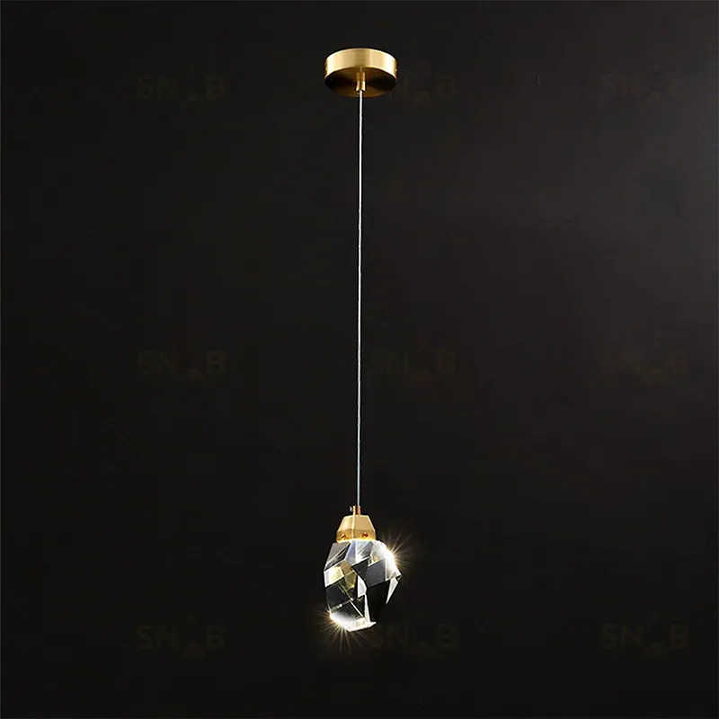 Подвесной светильник Delight Collection Crystal rock II 9701P/1 brass 9701P/1 brass