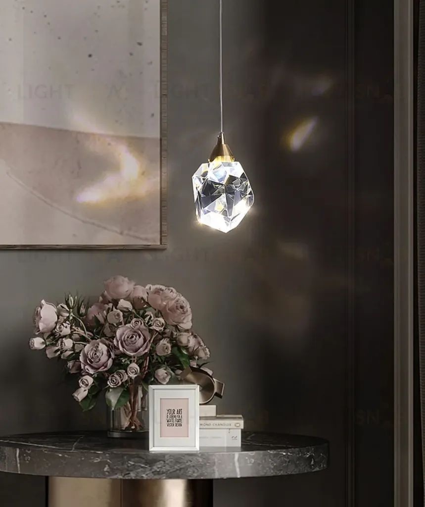 Подвесной светильник Delight Collection Crystal rock II 9701P/1 brass 9701P/1 brass