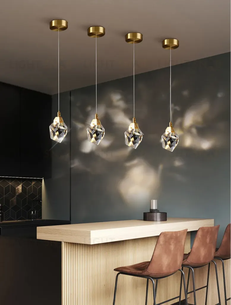 Подвесной светильник Delight Collection Crystal rock II 9701P/1 brass 9701P/1 brass