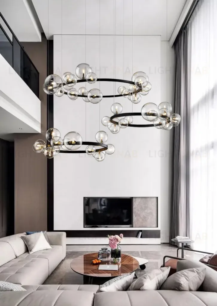 Подвесной светильник Delight Collection Art Deco Bubble KM1294P-24 black/clear KM1294P-24 black/clear