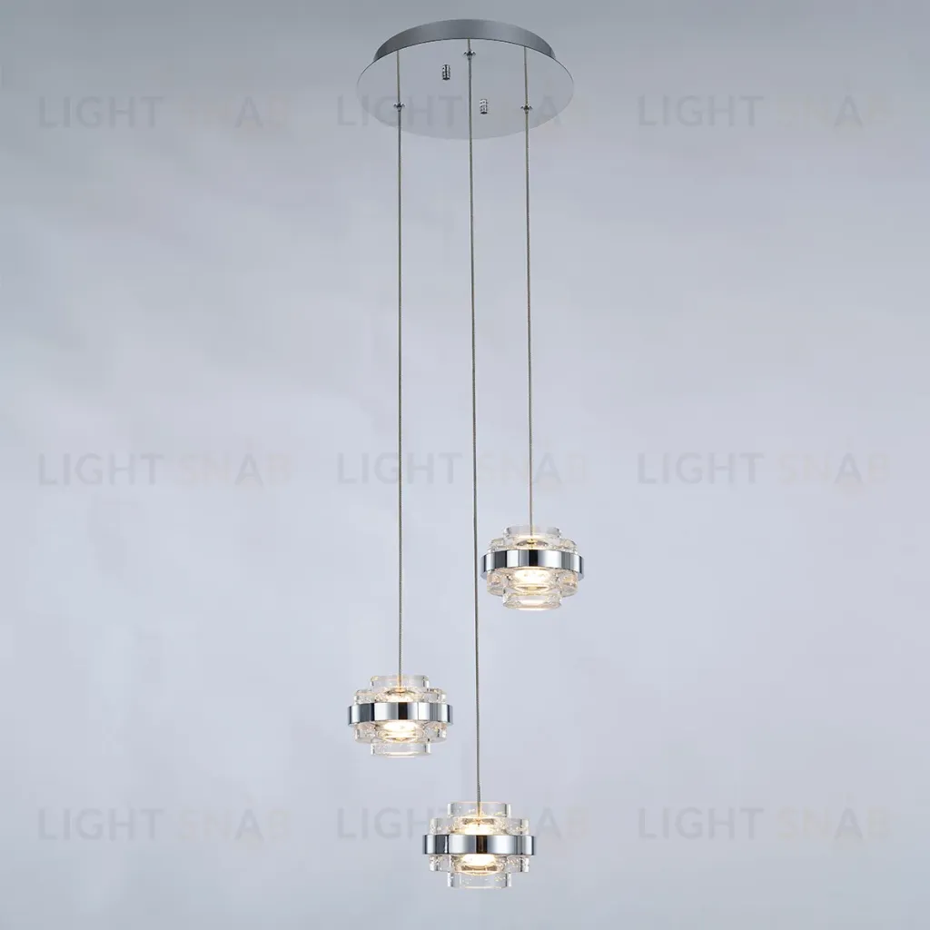 Подвесной светильник Delight Collection MD22030002 MD22030002-3A chrome/clear MD22030002-3A chrome/clear